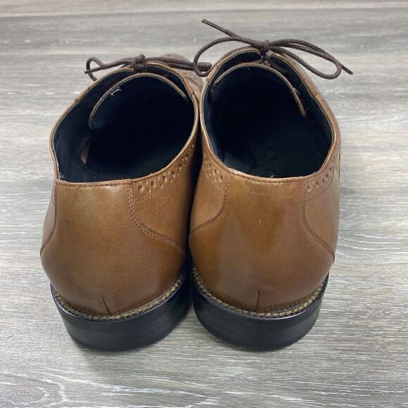 Stacy Adams Mens 13 M Oxfords Brown Lace Up Wingtip Leather Shoes Casual Preppy‎ main image 9